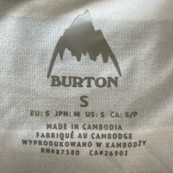 Burton women's size small striped long sleeve layer climate control comfort - Picture 3 of 14